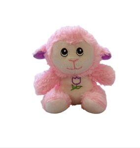 Fuzzy Friends Pink Sheep Lamb🐑 Adorable Easter Plush Stuffed Animal Soft Toy 5"